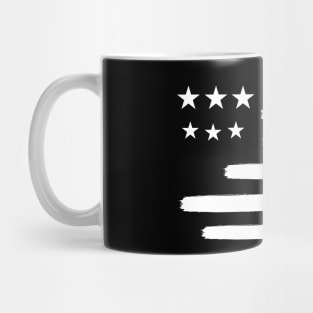 USA Flag in White - American Flag Mug